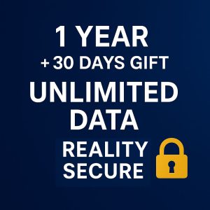 سرویس یک ساله + 30 روز هدیه حجم نامحدود